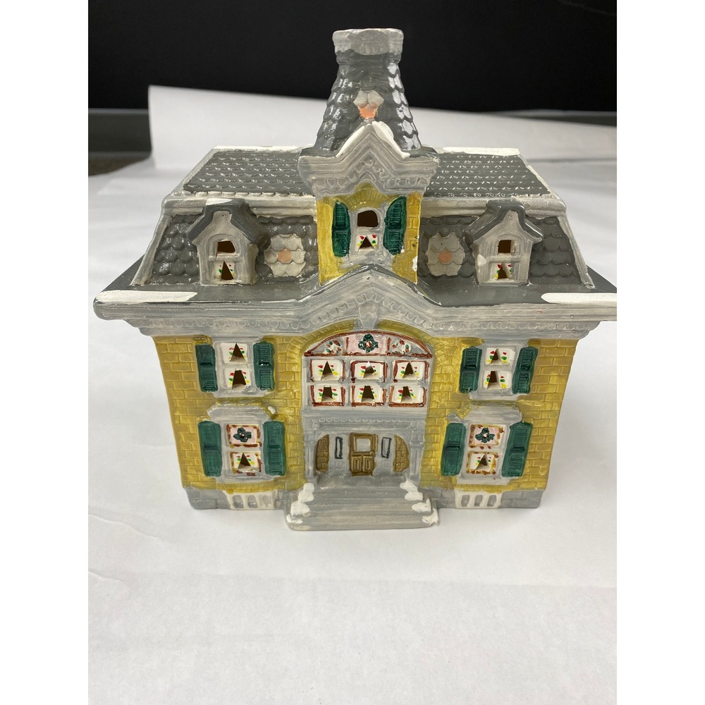Department 56 Ceramic Governer's Mansion Christmas 1985 Vintage Dept 56